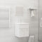 vidaXL Bathroom Furniture Set High Gloss White Engineered Wood