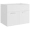 vidaXL Bathroom Furniture Set White Engineered Wood
