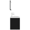 vidaXL Bathroom Furniture Set Black Engineered Wood