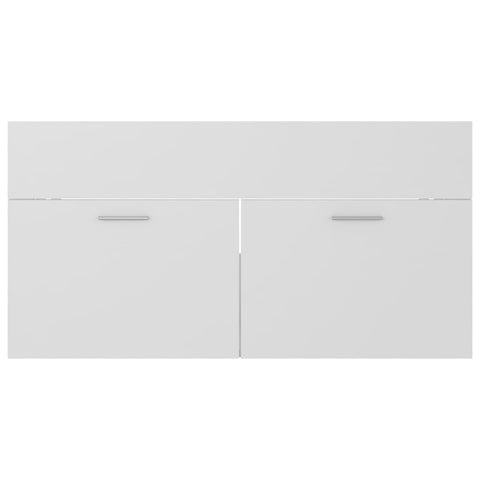 vidaXL Bathroom Furniture Set White Engineered Wood
