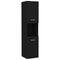 vidaXL Bathroom Furniture Set Black Engineered Wood