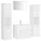 vidaXL Bathroom Furniture Set White Engineered Wood