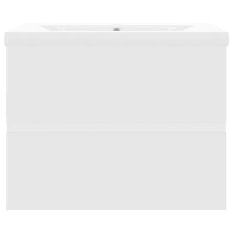 vidaXL Sink Cabinet with Built-in Basin White Engineered Wood