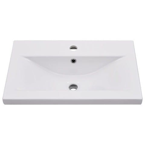 vidaXL Sink Cabinet with Built-in Basin White Engineered Wood
