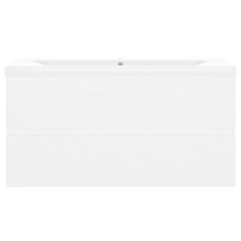 vidaXL Sink Cabinet with Built-in Basin White Engineered Wood