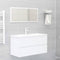 vidaXL Sink Cabinet with Built-in Basin White Engineered Wood