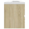 vidaXL Sink Cabinet with Built-in Basin Sonoma Oak Engineered Wood