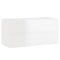 vidaXL Sink Cabinet with Built-in Basin High Gloss White Engineered Wood