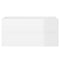 vidaXL Sink Cabinet with Built-in Basin High Gloss White Engineered Wood