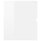 vidaXL Sink Cabinet with Built-in Basin High Gloss White Engineered Wood