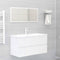 vidaXL Sink Cabinet with Built-in Basin High Gloss White Engineered Wood