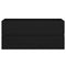 vidaXL Sink Cabinet with Built-in Basin Black Engineered Wood
