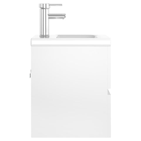 vidaXL Sink Cabinet with Built-in Basin White Engineered Wood
