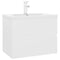 vidaXL Sink Cabinet with Built-in Basin White Engineered Wood