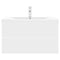 vidaXL Sink Cabinet with Built-in Basin White Engineered Wood