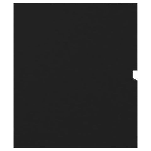 vidaXL Sink Cabinet with Built-in Basin Black Engineered Wood