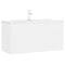 vidaXL Sink Cabinet with Built-in Basin White Engineered Wood