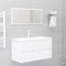 vidaXL Sink Cabinet with Built-in Basin White Engineered Wood