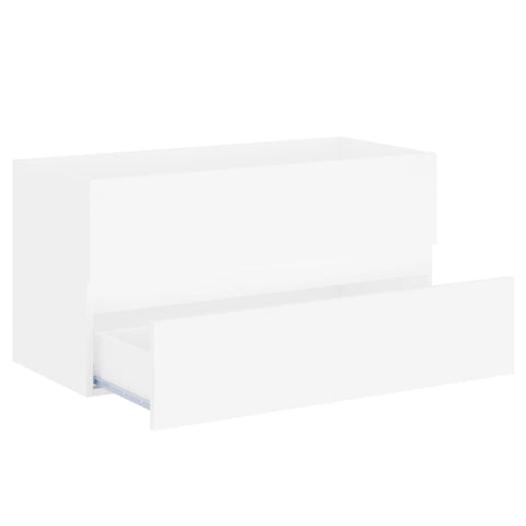 vidaXL Sink Cabinet with Built-in Basin White Engineered Wood