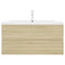 vidaXL Sink Cabinet with Built-in Basin Sonoma Oak Engineered Wood