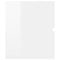 vidaXL Sink Cabinet with Built-in Basin High Gloss White Engineered Wood