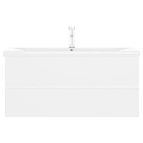 vidaXL Sink Cabinet with Built-in Basin White Engineered Wood