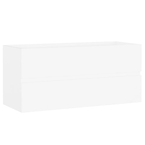 vidaXL Sink Cabinet with Built-in Basin White Engineered Wood