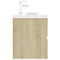 vidaXL Sink Cabinet with Built-in Basin Sonoma Oak Engineered Wood