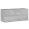 vidaXL Sink Cabinet with Built-in Basin Concrete Grey Engineered Wood