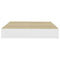 vidaXL Floating Wall Shelf Oak and White 23x23.5x3.8 cm MDF