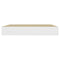 vidaXL Floating Wall Shelf Oak and White 23x23.5x3.8 cm MDF