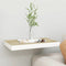 vidaXL Floating Wall Shelf Oak and White 50x23x3.8 cm MDF