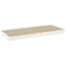 vidaXL Floating Wall Shelf Oak and White 60x23.5x3.8 cm MDF
