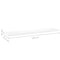 vidaXL Floating Wall Shelf Oak and White 120x23.5x3.8 cm MDF