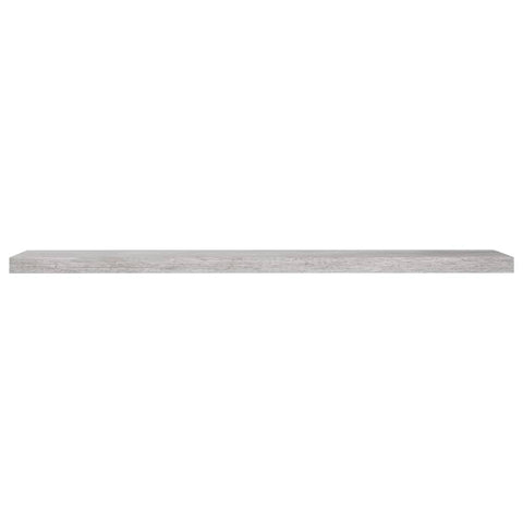 vidaXL Floating Wall Shelf Concrete Grey 120x23.5x3.8 cm MDF