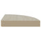 vidaXL Wall Corner Shelf Oak and White 25x25x3.8 cm MDF