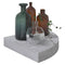 vidaXL Wall Corner Shelf Concrete Grey 25x25x3.8 cm MDF