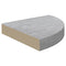 vidaXL Wall Corner Shelf Concrete Grey 25x25x3.8 cm MDF