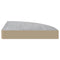vidaXL Wall Corner Shelf Concrete Grey 25x25x3.8 cm MDF