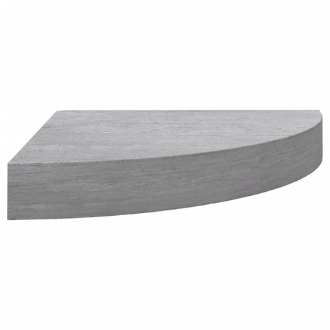 vidaXL Wall Corner Shelves 2 pcs Concrete Grey 35x35x3.8 cm MDF
