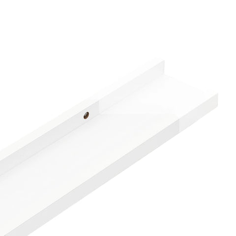 vidaXL Wall Shelves 2 pcs High Gloss White 40x9x3 cm