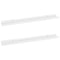 vidaXL Wall Shelves 2 pcs High Gloss White 80x9x3 cm