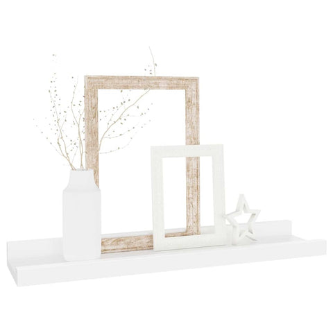 vidaXL Wall Shelves 4 pcs White 40x9x3 cm