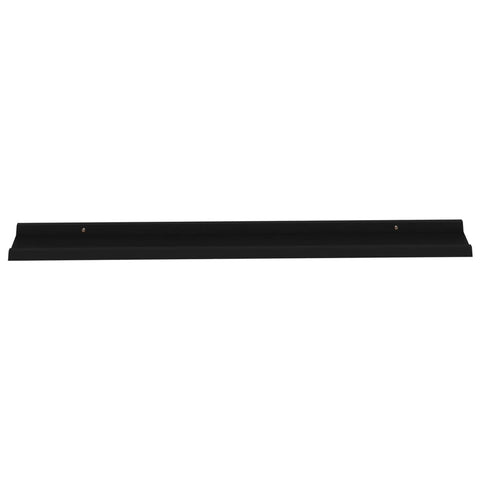 vidaXL Wall Shelves 2 pcs Black 115x9x3 cm