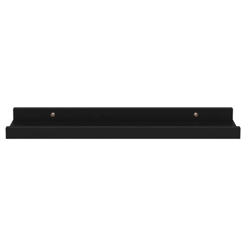 vidaXL Wall Shelves 4 pcs Black 40x9x3 cm