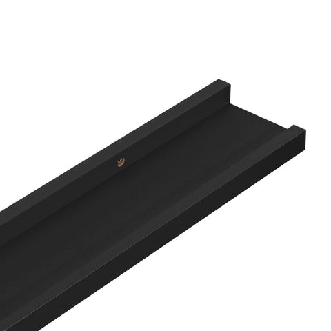 vidaXL Wall Shelves 4 pcs Black 40x9x3 cm