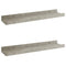 vidaXL Wall Shelves 2 pcs Concrete Grey 40x9x3 cm