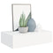 vidaXL Wall-mounted Drawer Shelf White 40x23.5x10 cm MDF