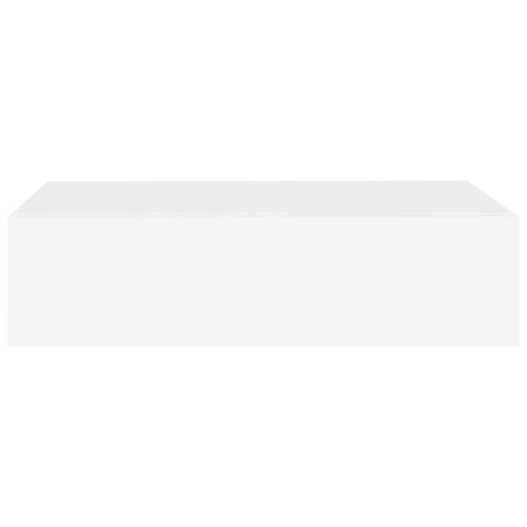 vidaXL Wall-mounted Drawer Shelf White 40x23.5x10 cm MDF