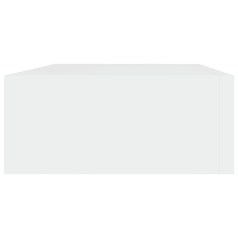 vidaXL Wall-mounted Drawer Shelf White 40x23.5x10 cm MDF